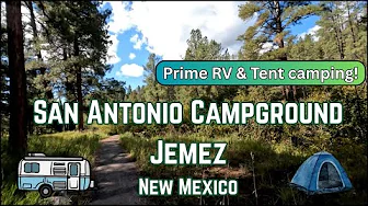 San Antonio Campground Jemez New Mexico - HUGE RV camp sites!