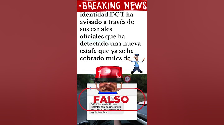 La DGT avisa de una nueva estafa de multa falsa 24 horas.#estafa #dgt #noticias #españa