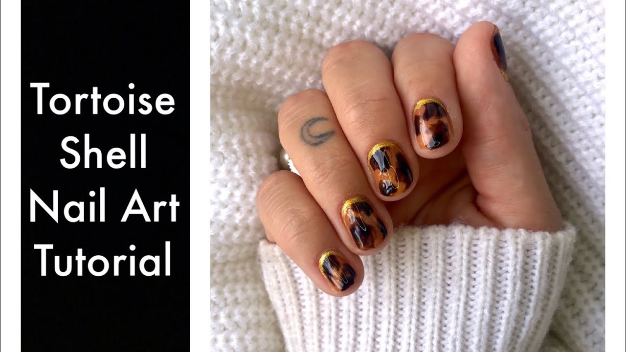 4. Tortoise Shell Nail Art Ideas - wide 1