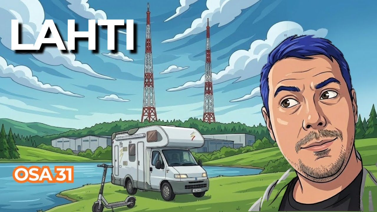 Lahden seikkailu asuntoautolla – Skuutilla mastojen huipulle