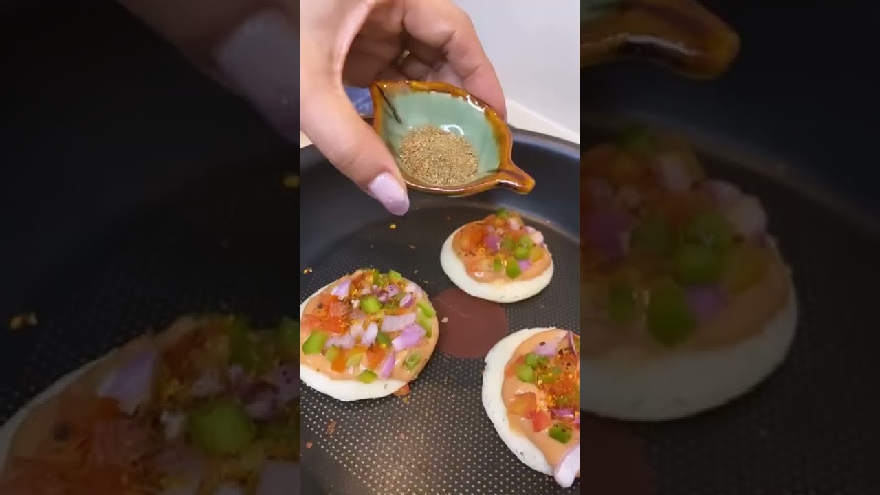 What to do with leftover Idli ? Simple- Just Make Idzza - Idli Pizza 