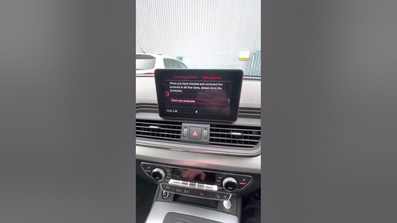 How to reset the tyre pressure monitoring system TPMS light on a 2017