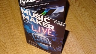 Magix Music Maker 2016 Live Look Through and Review