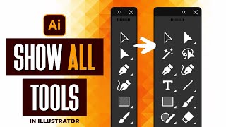 how to show all tools in adobe illustrator cc 2022