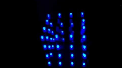 Cubo de LEDs 4x4x4 multiplexado, controlado pelo arduino #3