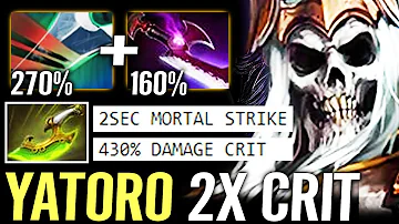 🔥 YATORO Wraith King 2x Crit — SE + Mortal Strike TI Winner Carry HARD PUB Game Dota 2 Pro