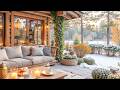 Peaceful Spring Cabin Jazz Cozy Fireplace Coffee Ambience For Study Work Relax