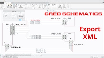 Creo Parametric - Creo Schematics - Export XML for Cabling