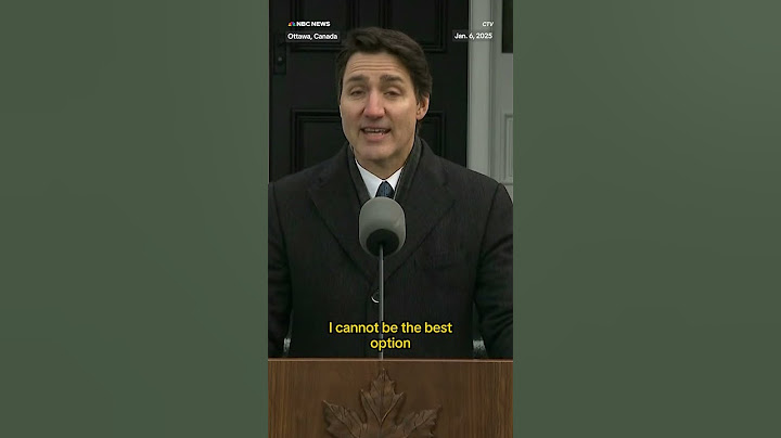 Canadian Prime Minister Trudeau announces he will step down