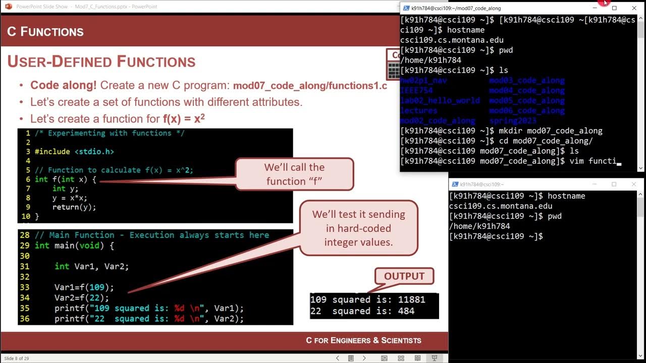 7.1 - User-Defined Functions in C - YouTube