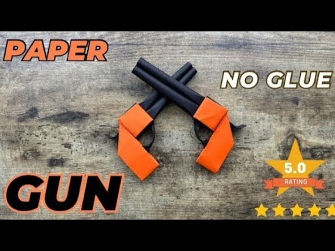 PAPER GUN NO GLUE EASY THE ORIGAMI WORLD TUTORIAL HOW TO MAKE PAPER paper-gun-no-glue-easy-the-origami-world-tutorial-how-to-make-paper