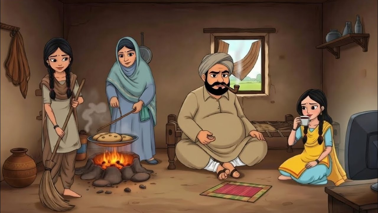 أب ظالم واحدة جعلها أميرة والثانية جارية تخدم حتى جاء اليوم الذي غير كل شيء #قصص_تحفيزية #قصص_مؤثرة