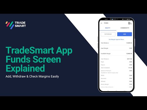 TradeSmart App Funds Screen Explained | Add, Withdraw & Check Margins Easily