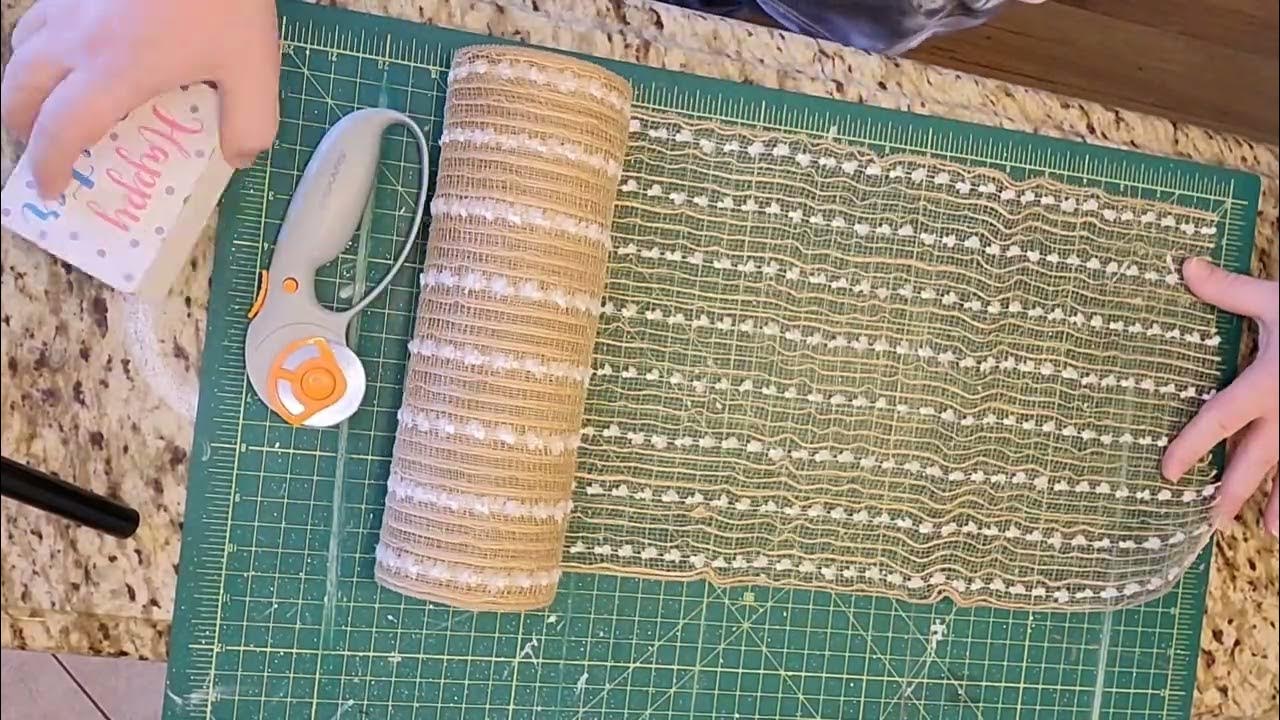 How to cut deco mesh YouTube