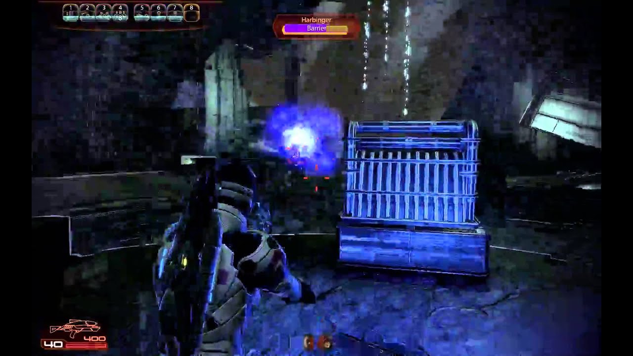 ME2: Suicide Mission - Thane holding the Biotic Barrier