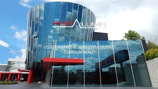 Visible Frame & Semi-Structural Curtain Wall | Modern Façade Solution by Pespa Alumin