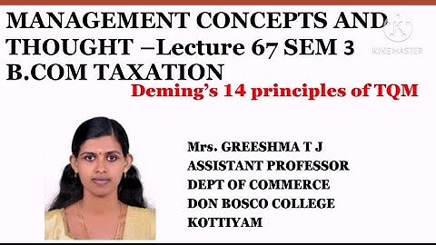 MANAGEMENT CONCEPTS AND THOUGHT (67)SEM 3 B.COM TAXATION
