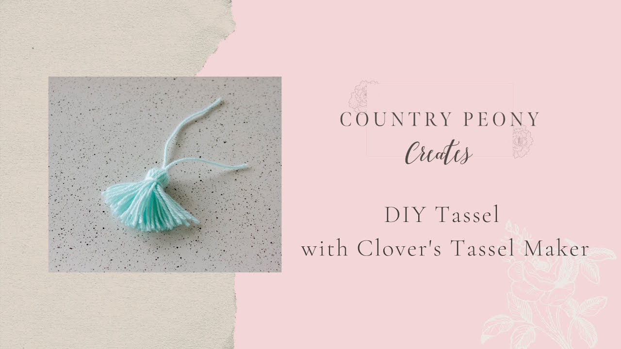 Make Your Own Tassel Jewelry with Clover Tassel Maker - Moogly
