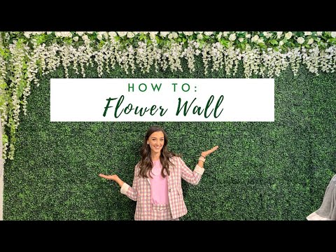 Video: How To Make A Decorative Wall Panel From Flowers