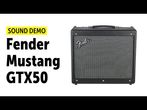 Комбопідсилювач для електрогітари FENDER MUSTANG GTX50, видео 2