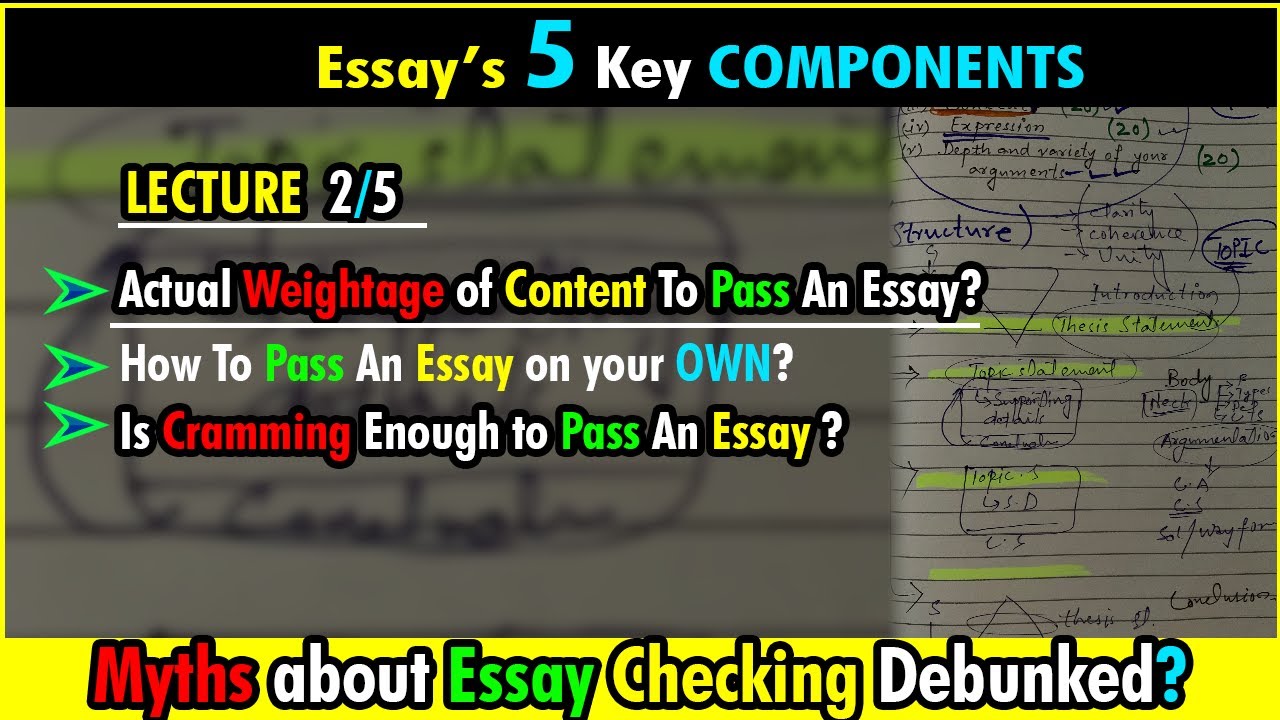 5 KEY Components of Essay | Is only Cramming or Content Enough to Pass ...