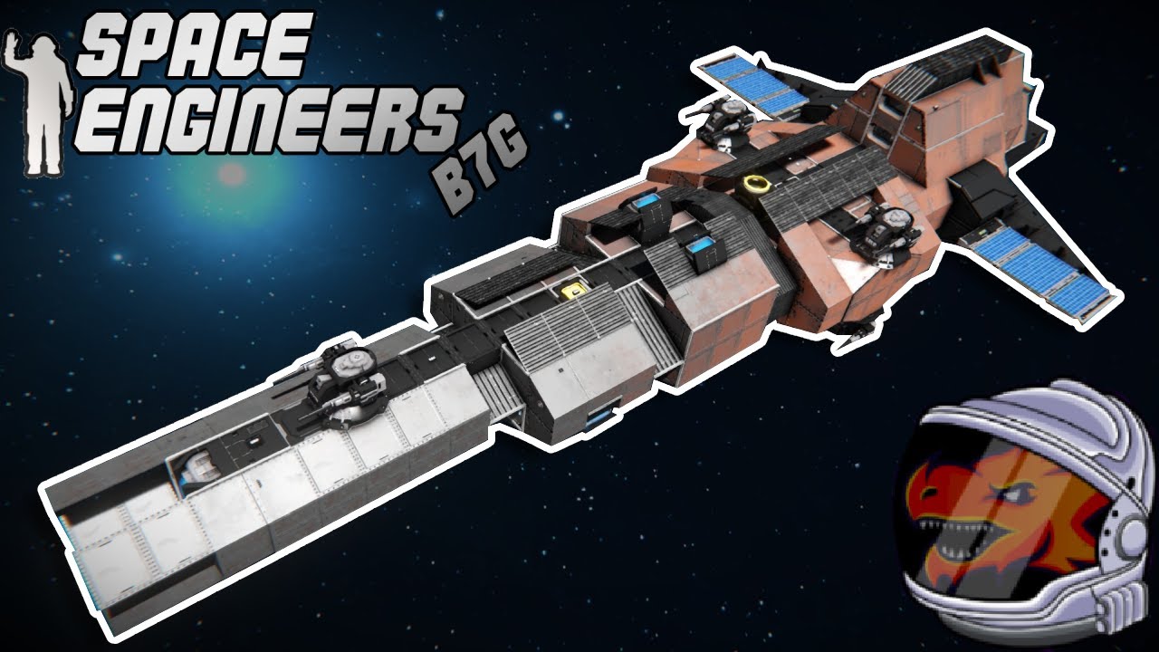 Space Engineers - ship showcase - Hurricane patrol ship - YouTube