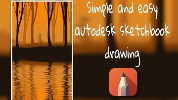 Autodesk Sketchbook Drawing / Enchanted forest / for beginners / on Samsung galaxy tab s6 lite