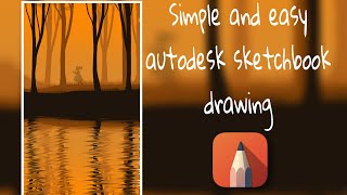 Autodesk Sketchbook Drawing / Enchanted forest / for beginners / on Samsung galaxy tab s6 lite screenshot 1