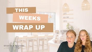 Weddings and events Wrap up