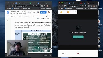 Split Screen Present in Google Meet