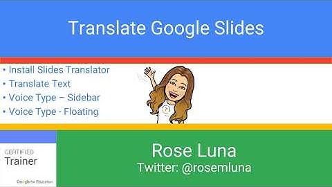 How to Translate Google Slides