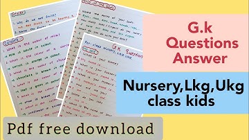 G.K Questions-Answer for Nursery/Lkg/ukg class|nursery class teaching/Gk for kids in English