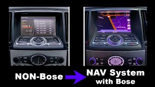 NAV Conversion & Amplifier Harness for Non-Bose G37, G35, Q40, Q60, EX35. OWC Upgrades.