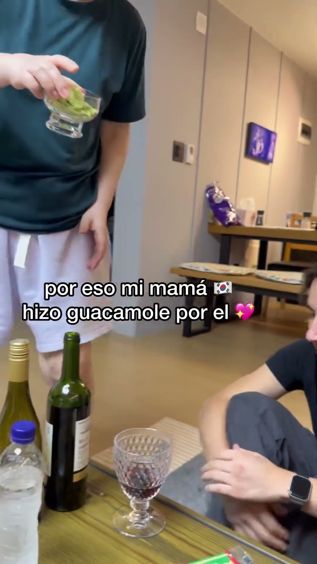 Mi mamá hizo comida mexicana a mi novio