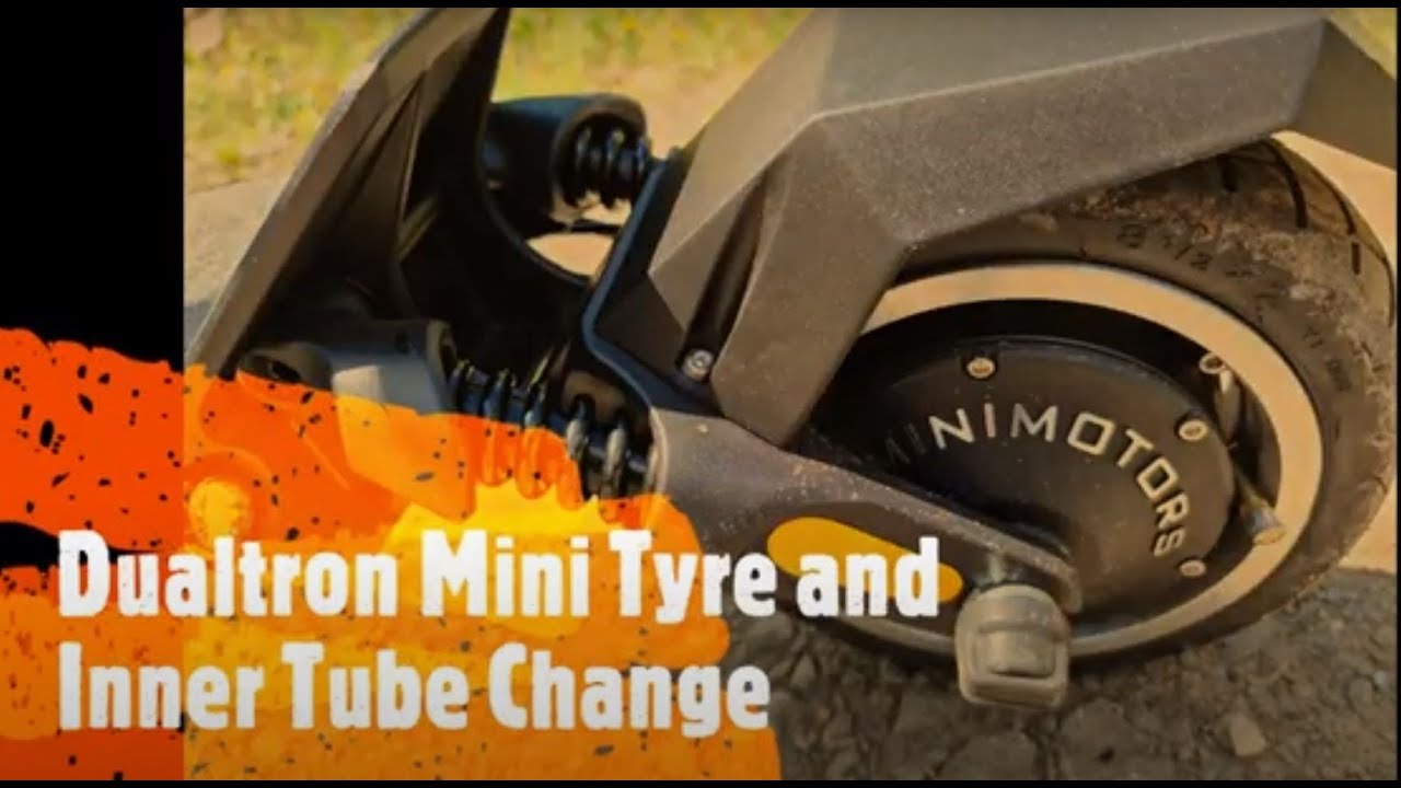 Dualtron Mini - Changing the tyre and inner tube of the REAR WHEEL -  Tutorial Minimotors 🛴 💚 