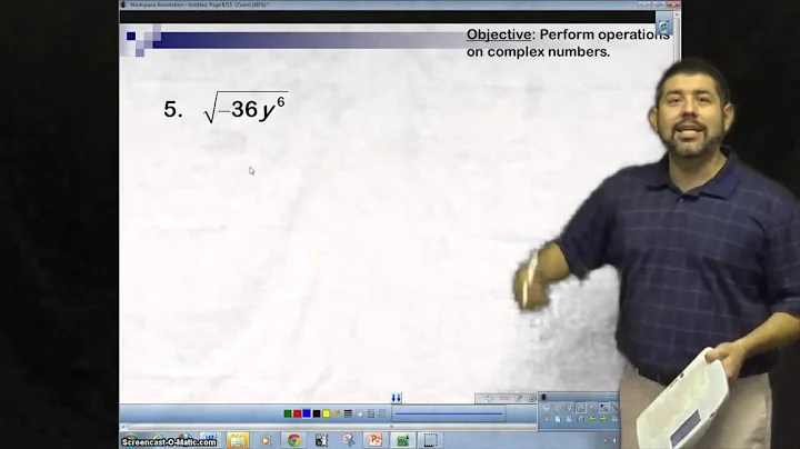 Operations on Complex Numbers