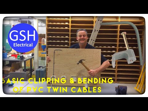 Basic Techniques For Clipping, Dressing and Bending PVC Twin Cables (Twin and Earth Cables) (How to)