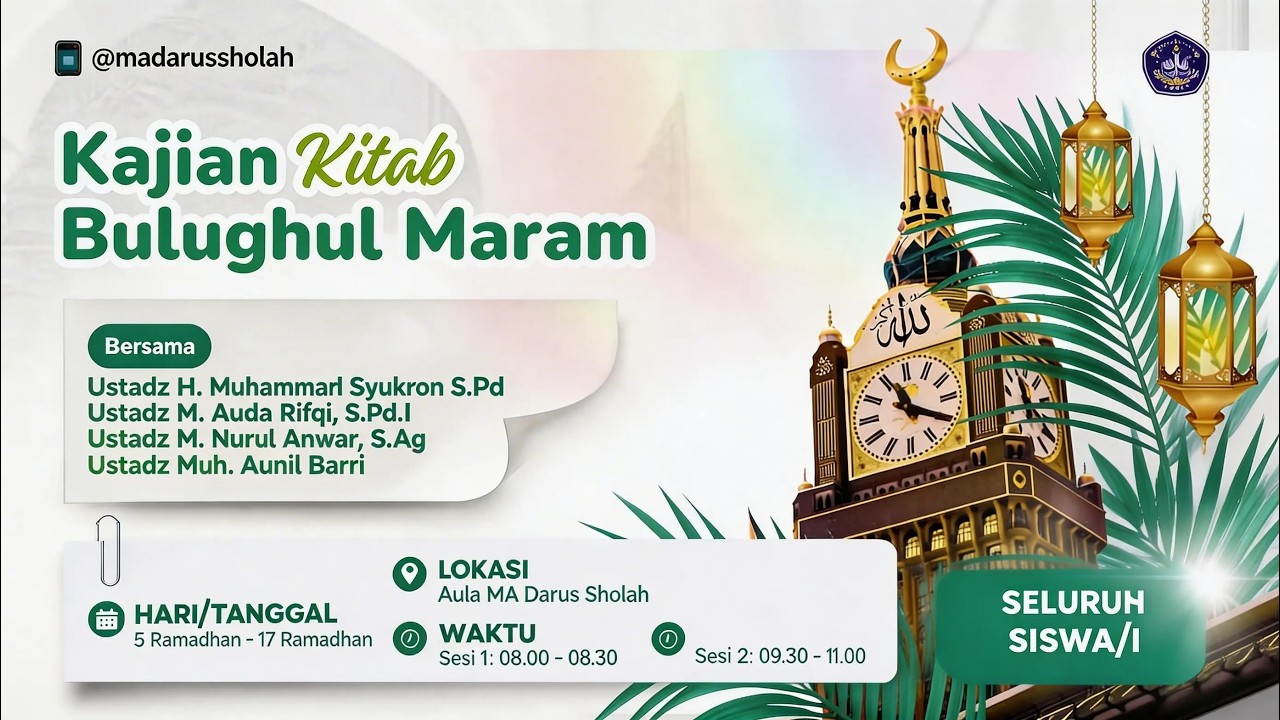 4 - MAJELIS RAMADHAN 2026 - Kajian Kitab Bulughul Maram