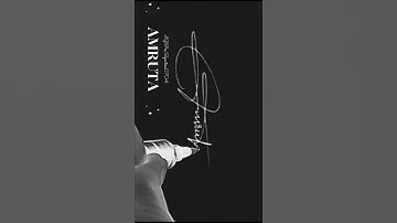 #amruta #signature #autograph #artist #art #calligraphy #handwriting #shortvideo #viral #jawan