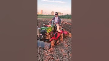 #Multi-function micro-tillage machine #Orchard greenhouse management rotary tillage machine #