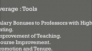 Faculty Bonuses: Student Evaluations