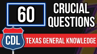 Texas CDL General Knowledge Questions and Answers 2026 (DPS Permit Practice Written Test)