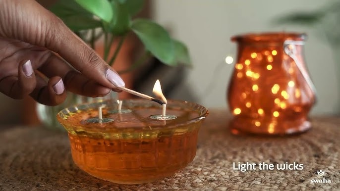 how to make wick at home, floating wick diy, wick(batti) for festivals, diy  candle wicks