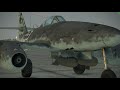 IL 2 Sturmovik Great Battles. El precioso y temible Me 262 entre la lluvia y las nubes.