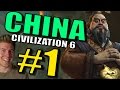 Civilization 6 :China Gameplay - Part 1 [Civ 6 Let’s Play] Leader Qin Shi Huang Strategy!