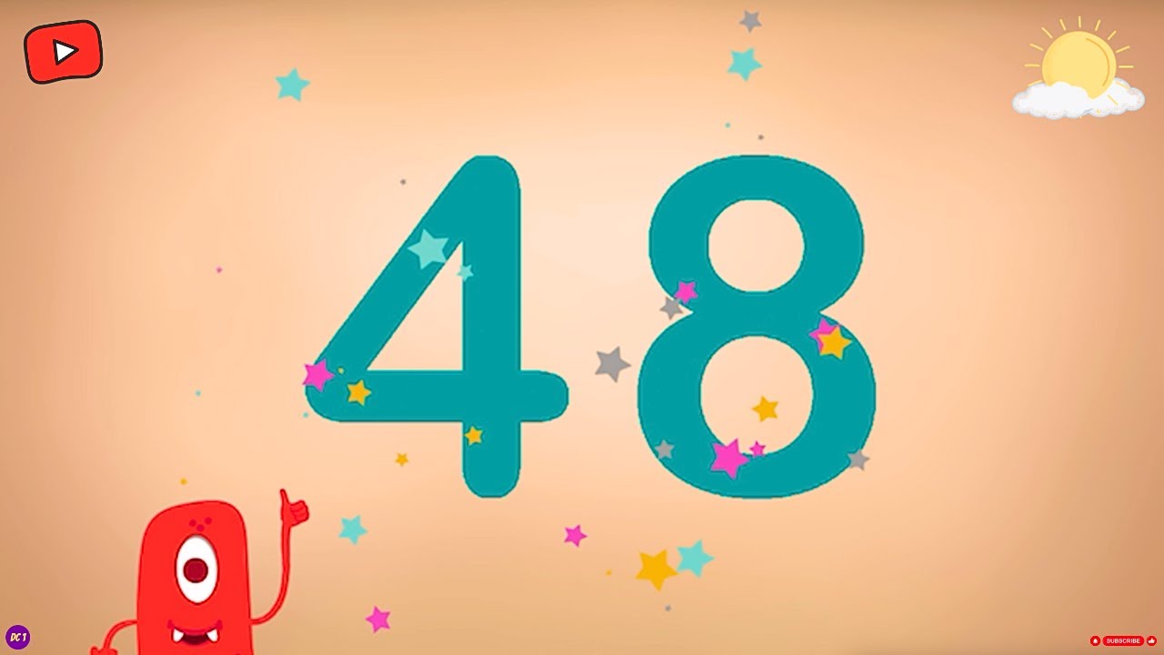 Meet Number 48 | Explore the World of Numbers | Tracing & Phonics - YouTube