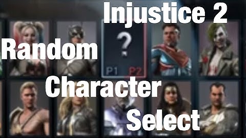Injustice 2 Random Character Select