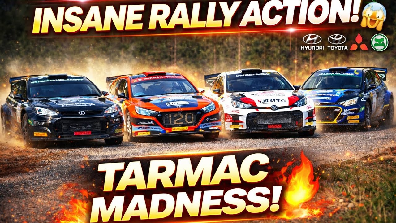 INSANE Rally Action on Tarmac! Multiple Cars Pushing to the Limit 😱🔥# ...