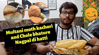 Multani moth kachori & chole bhature Nagpal di hatti | Yash Garg