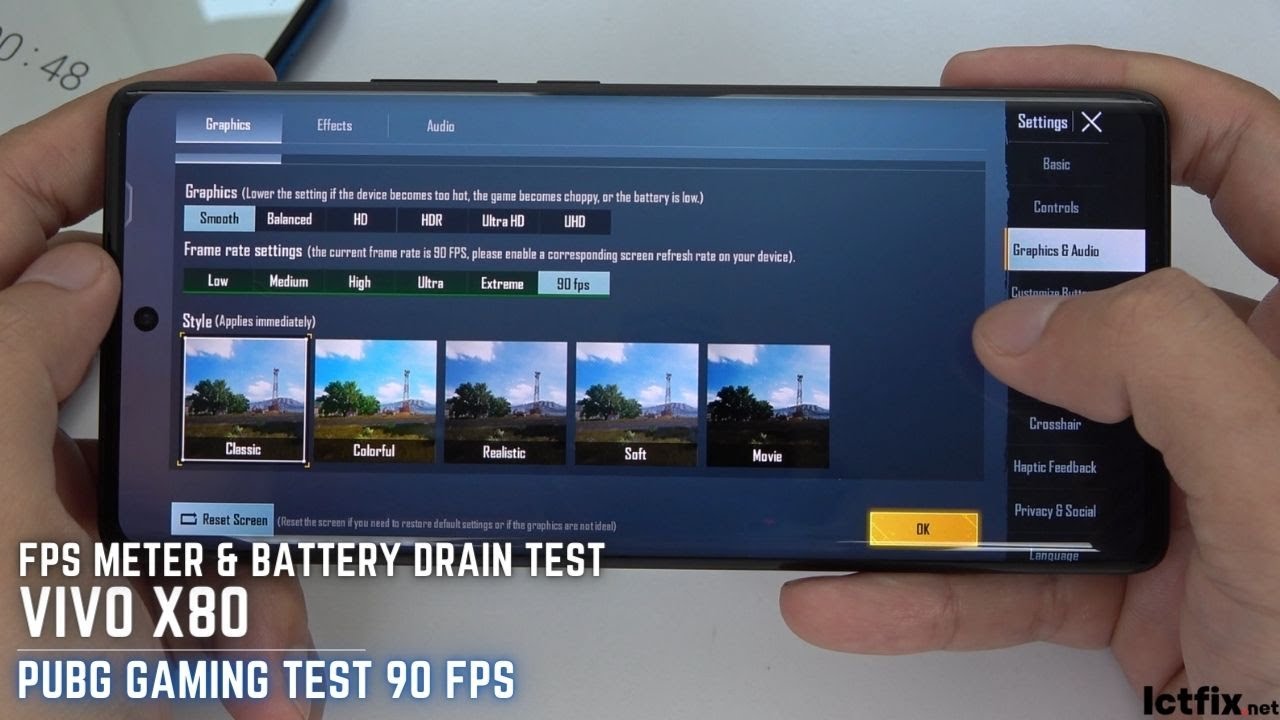 vivo x90 pro Pubg Test with FPS 